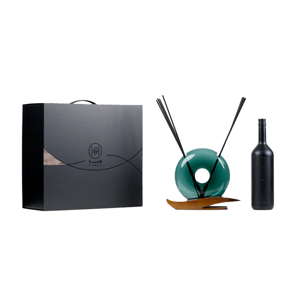 1000ml Round Glass Diffuser - (Green)